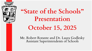 first slide of State of the Schools Presentation